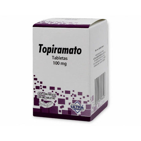 Topiramato 100 Mg Con 20 Tabletas Ultra Generico