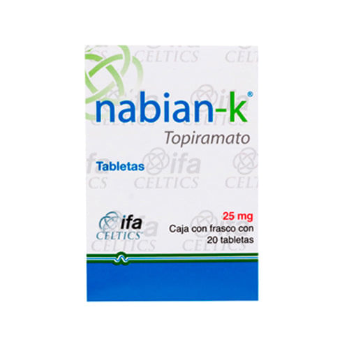 Nabian K 25 Mg Con 20 Tabletas