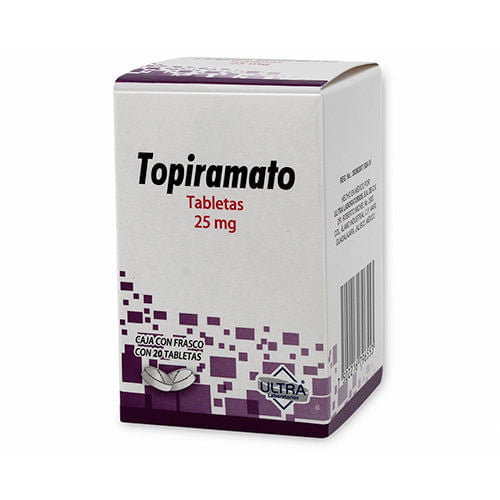 Topiramato 25 Mg Con 20 Tabletas Ultra Generico