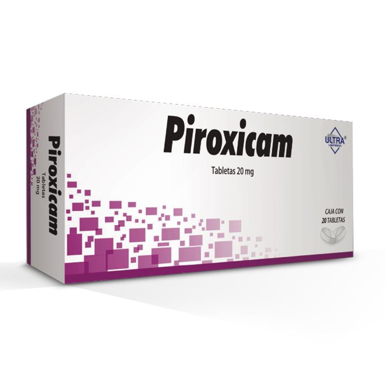 Piroxicam 20 Mg Con 20 Tabletas Ultra Generico