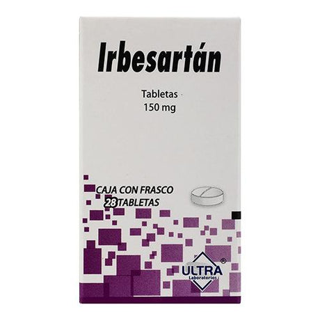 Irbesartan 150 Mg Con 28 Tabletas Generico Ultra