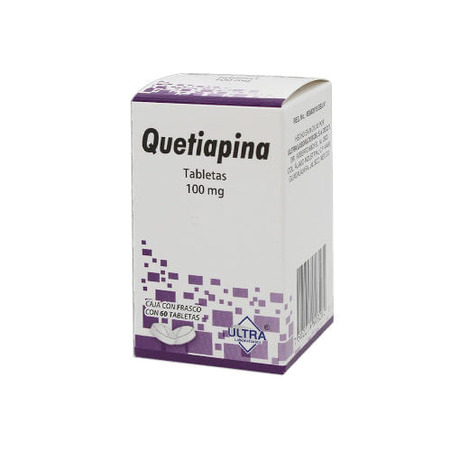 Quetiapina 100 Mg Con 60 Tabletas Ultra