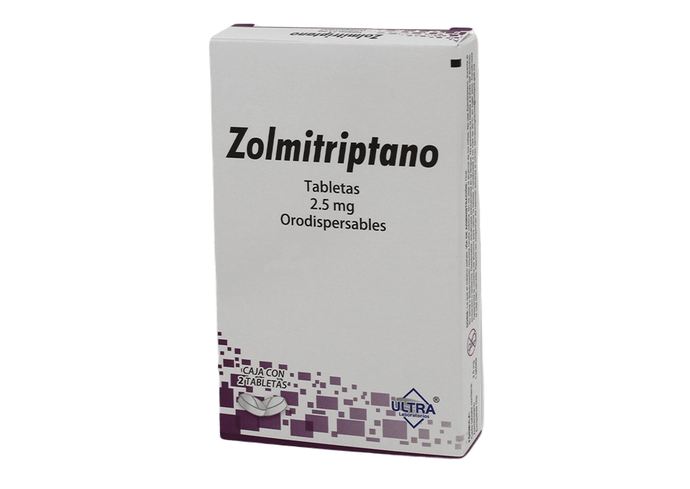 Zolmitriptano 2.5 Mg Con 2 Tabletas Ultra Generico