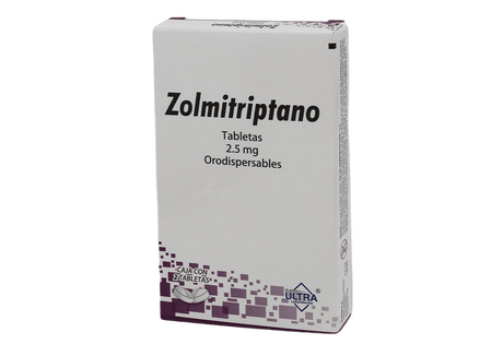 Zolmitriptano 2.5 Mg Con 2 Tabletas Ultra Generico