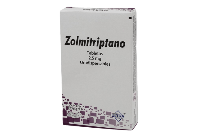 Zolmitriptano 2.5 Mg Con 2 Tabletas Ultra Generico