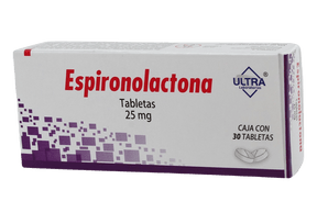 Espironolactona 25 Mg Con 30 Tabletas Ultra Generico