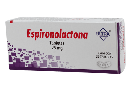 Espironolactona 25 Mg Con 30 Tabletas Ultra Generico
