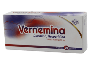 Diosmina Hesperidina Vernemina 450 / 50 Mg Con 20 Tabletas Ultra