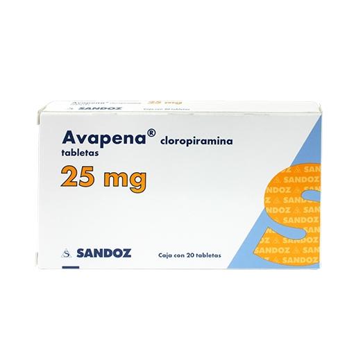 Avapena 25 Mg Con 20 Grageas