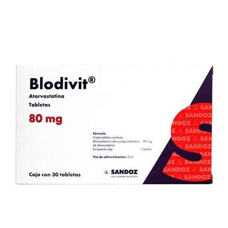 Blodivit 80 Mg Con 30 Tabletas