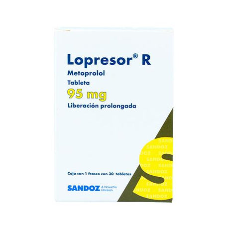 Lopresor R 95 Mg Lib Prol Con 30 Tabletas