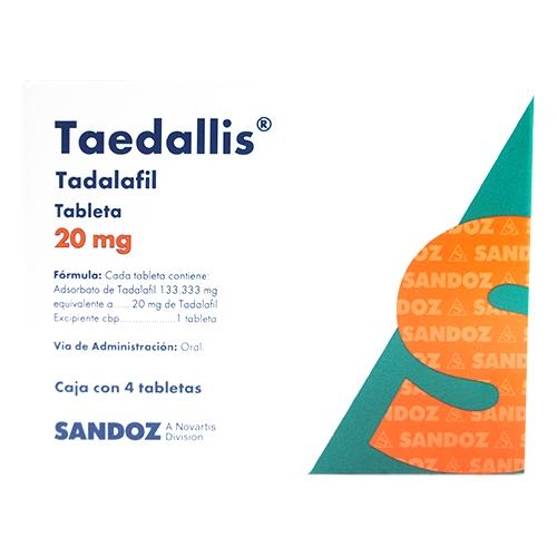 Taedallis 20 Mg Con 4 Tabletas