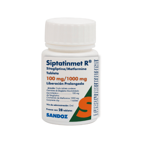 Siptatinmet R 100 Mg / 1000 Mg Con 28 Tabletas