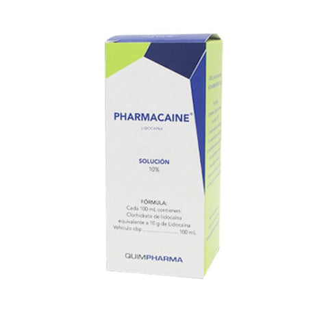 Lidocaina Pharmacaine Solución 10% Frasco 115 Ml