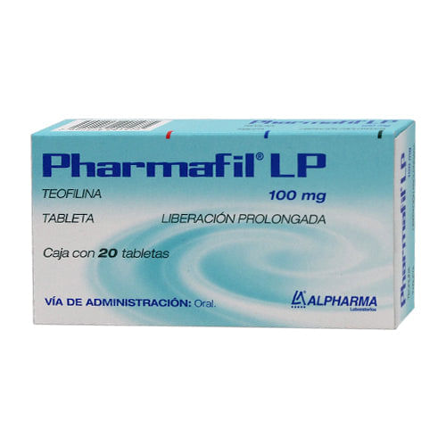 Teofilina Pharmafil Lp 100 Mg Con 20 Tabletas