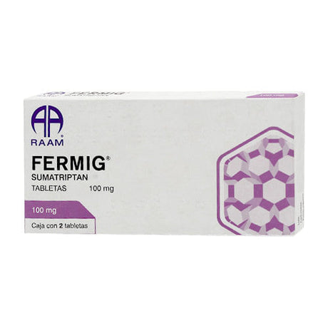 Sumatriptan Fermig 100 Mg Con 2 Tabletas