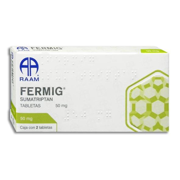 Sumatriptan Fermig 50 Mg Con 2 Tabletas