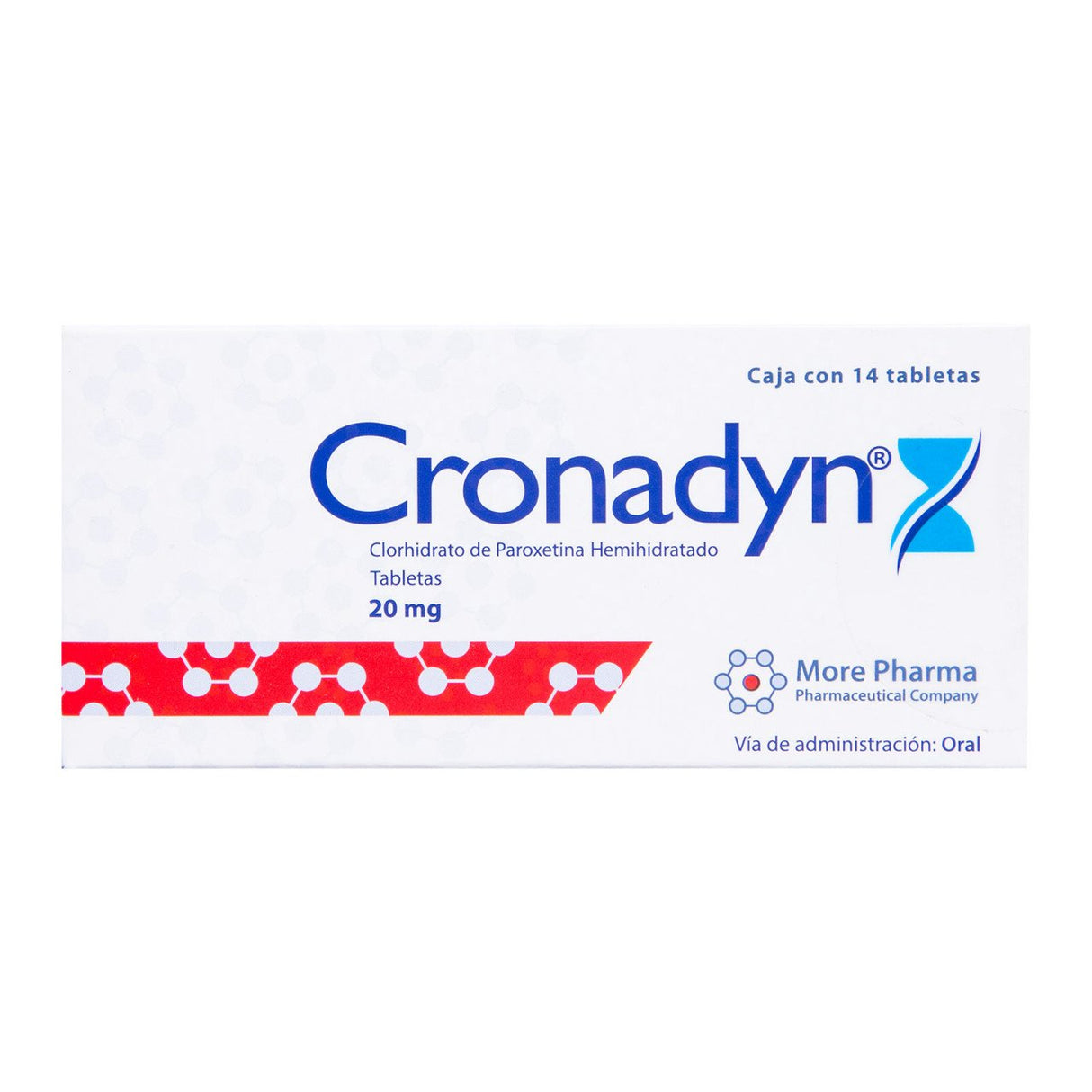 Cronadyn 20 Mg Con 14 Tabletas