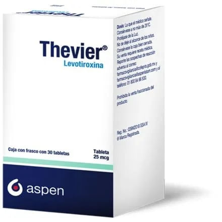 Thevier 25 Mcg Frasco Con 30 Tabletas