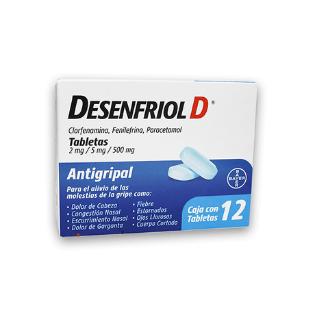 Desenfriol D Con 12 Tabletas