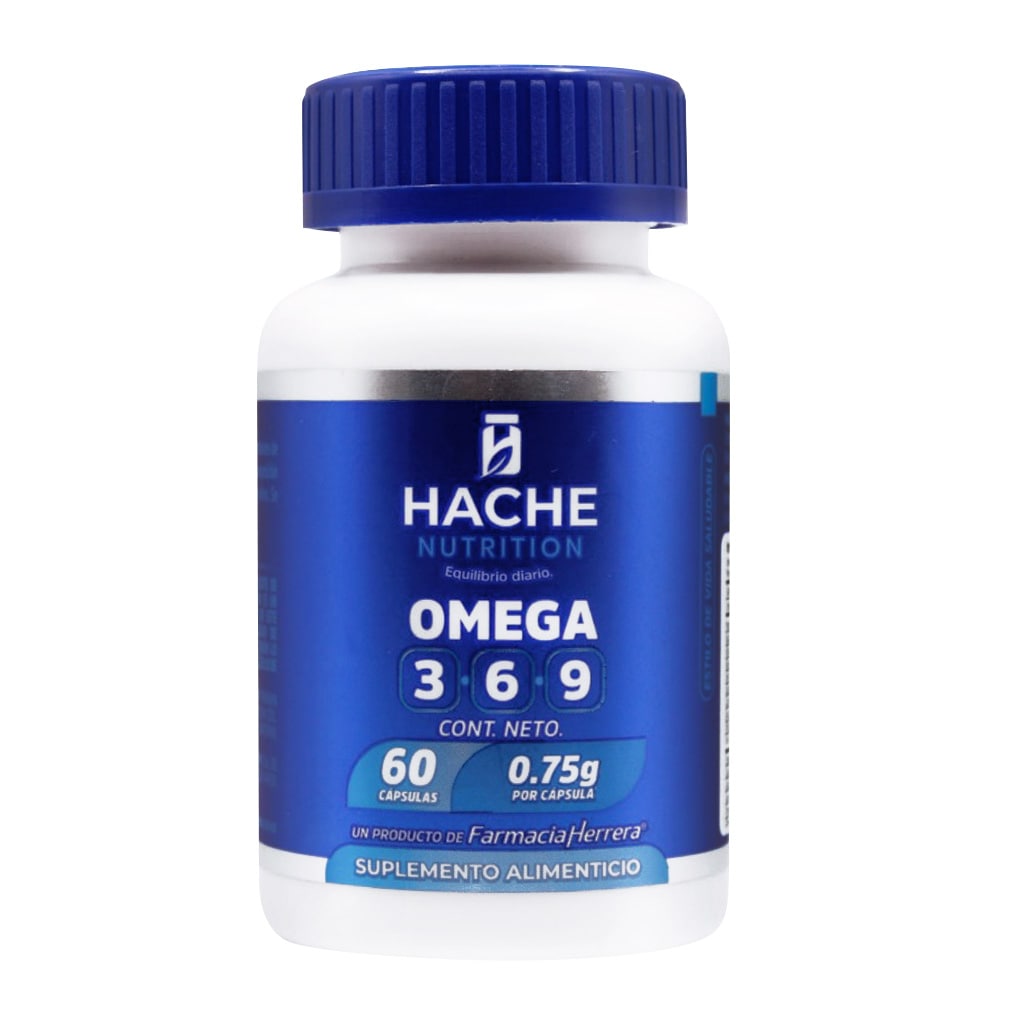 Omega 3 6 9 Linaza Oliva Fco 60 Cap Hache Nutrition 7502293761338