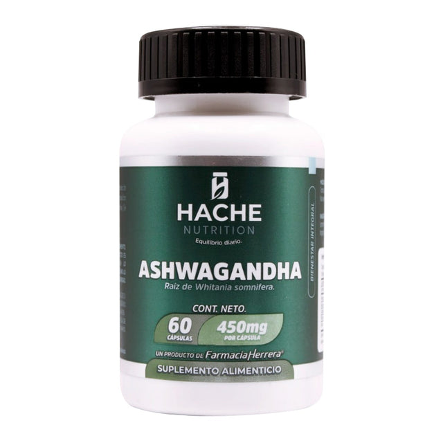 Ashwagandha 450 Mg Fco 60 Cap Hache Nutrition 7502293761369