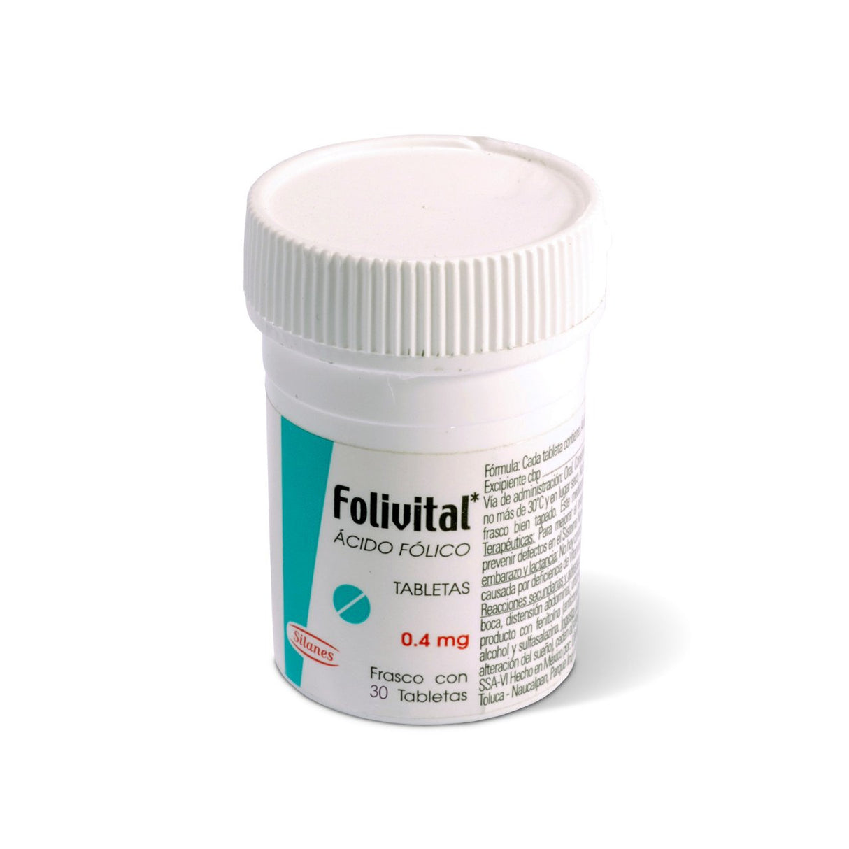 Folivital 400 Mcg Con 30 Tabletas