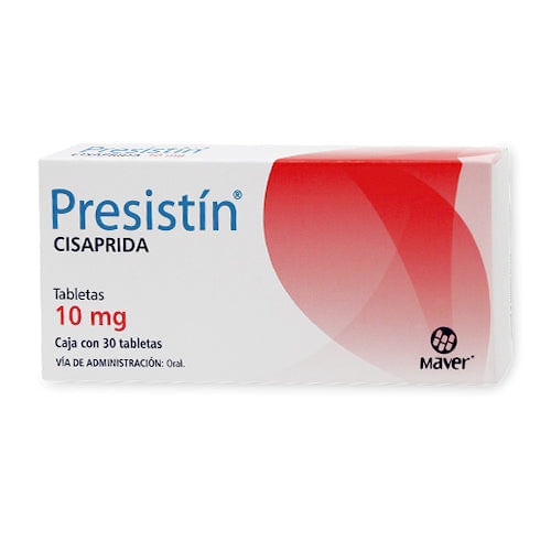 Cisaprida Presistin 10 Mg Con 30 Tabletas