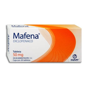Diclofenaco Mafena 50 Mg Con 20 Grageas
