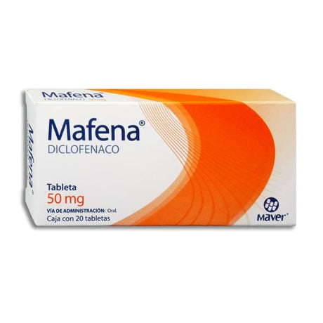Diclofenaco Mafena 50 Mg Con 20 Grageas