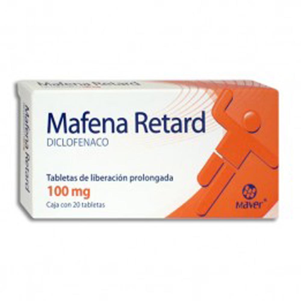 Diclofenaco Mafena Retard 100 Mg Con 20 Tabletas