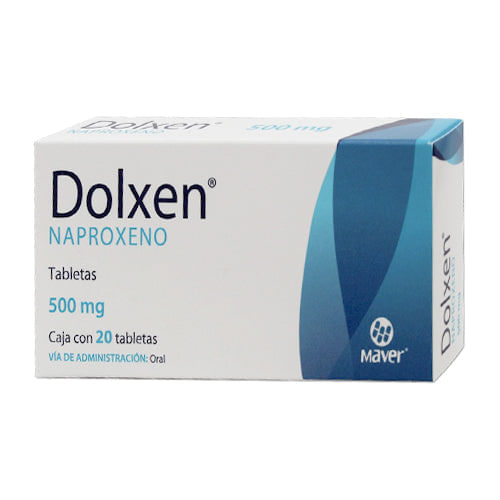 Naproxeno Dolxen 500 Mg Con 20 Tabletas