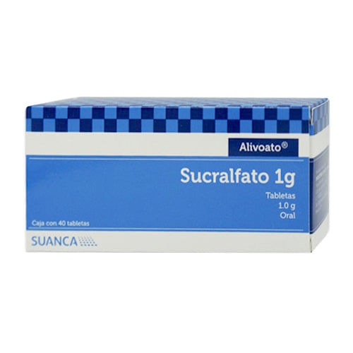 Sucralfato Alivoato 1 Gr Con 40 Tabletas Suanca Generico