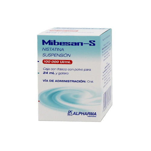 Nistatina Mibesan-S Suspension 100 000 Ui / Ml Frasco 24 Ml