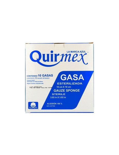 Quirmex Gasa Esteril 10X10Cm Con 10