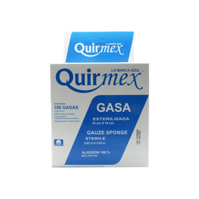 Quirmex Gasa Esterilizada 10X10 100 Pzs