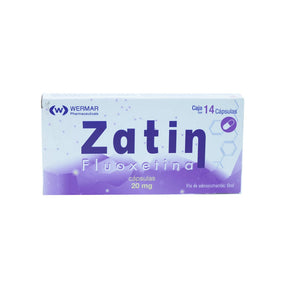 Fluoxetina Zatin 20 Mg Con 30 Capsulas