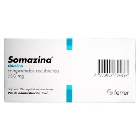 Somazina 500 Mg Con 10 Comprimido