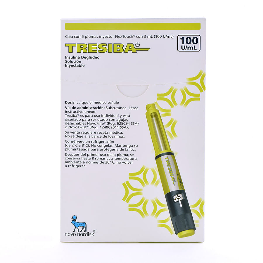 Tresiba Ft 5 Pluma 3 Ml 100 U / Ml