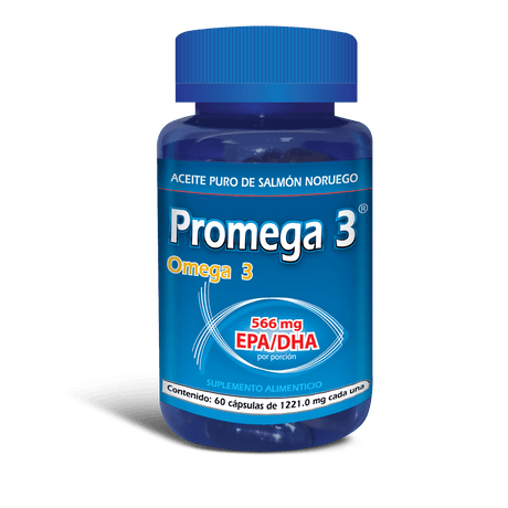 Promega 3 Capsulasulas 1.221 Gr Con 60 Capsulas