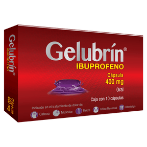 Ibuprofeno Gelubrin 400 Mg Con 10 Capsulas
