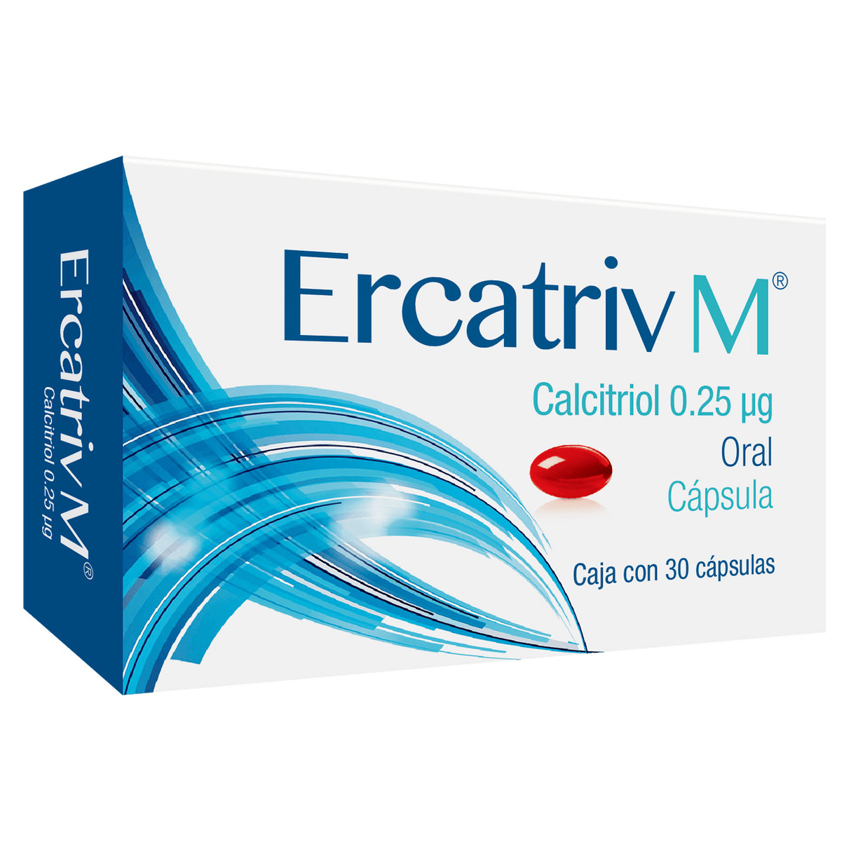 Calcitriol 0.25 Microgramo Con 30 Capsulas Ercatriv M Progela Genove