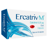 Calcitriol 0.25 Microgramo Con 30 Capsulas Ercatriv M Progela Genove
