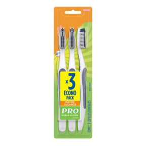Cepillo Dental Pro Doble Accion 3X2