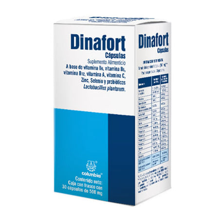Dinafort 500 Mg Sup Alim Con 30 Capsulas