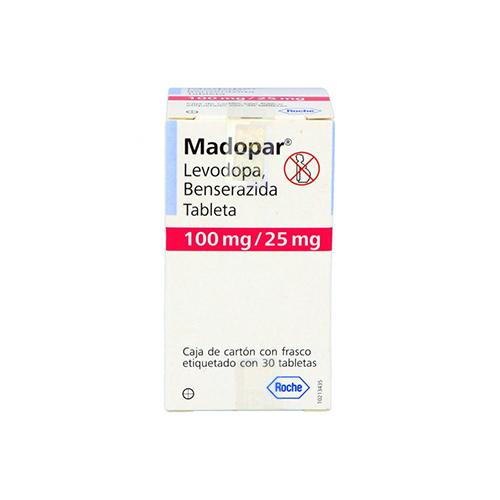 Madopar 100 / 25 Mg Con 30 Tabletas