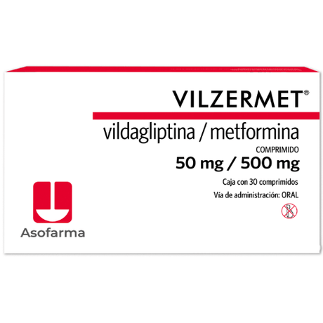 Vilzermet 50 / 500 Mg 30 Cpr