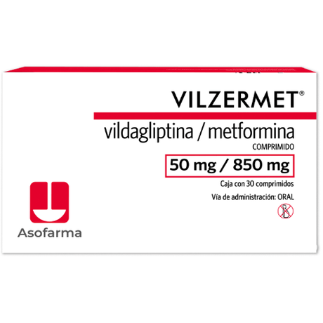 Vilzermet 50 / 850 Mg 30 Cpr