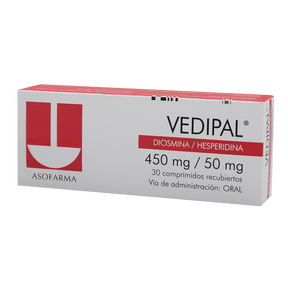 Vedipal 450 Mg / 50 Mg Con 30 Tabletas
