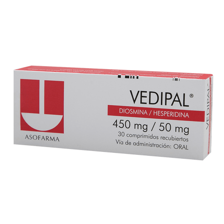 Vedipal 450 Mg / 50 Mg Con 30 Tabletas